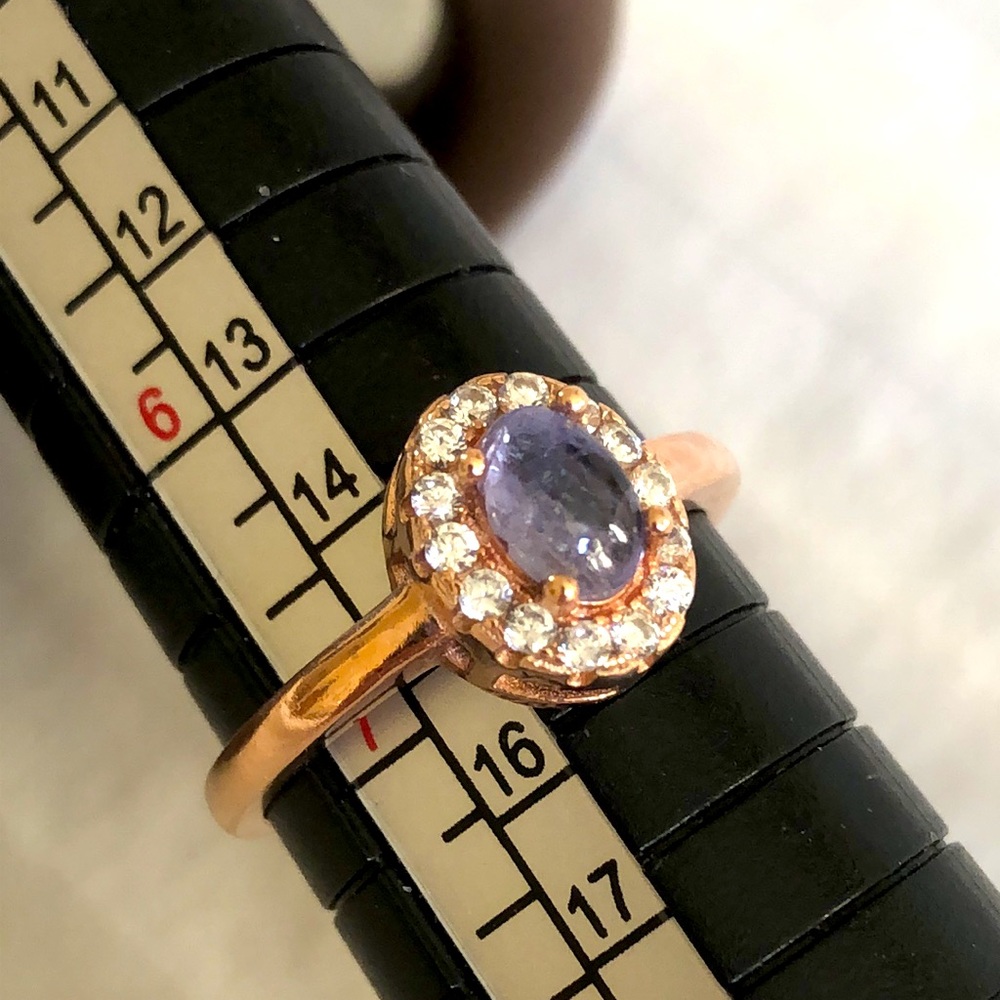 Tanzanite & 14K Rose Gold Plated - Picture 3 of 5